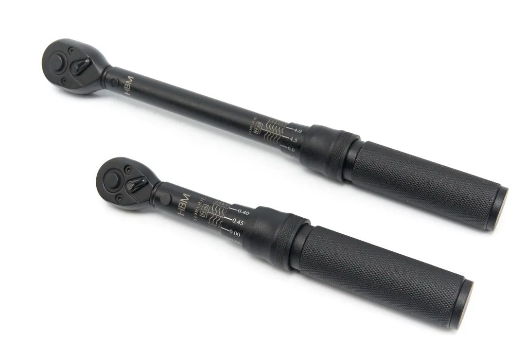 Sada presných momentových kľúčov 1/4'' a 3/8'', 1 - 5Nm, 10 - 60Nm, 55ks HBM