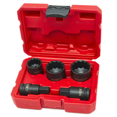 Sada rázových nástrčných hlavíc - kľúčov 12-hran pre poloosi 1/2'', 8ks 30 - 36mm