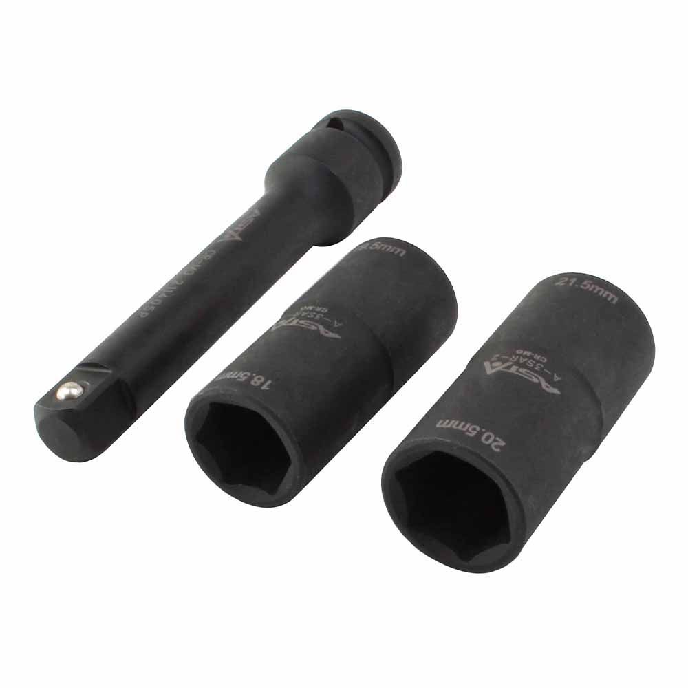 Sada rázových nástrčných hlavíc - kľúčov 1/2'' na demontáž kolies pre Ford