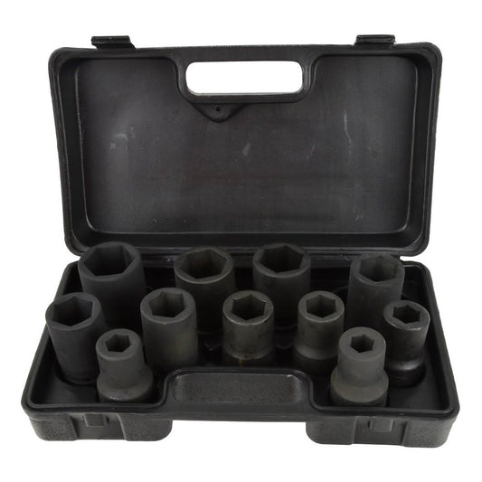 Sada rázových nástrčných hlavíc - kľúčov, 6-hran, +'', 17 - 41mm, 11ks, Geko