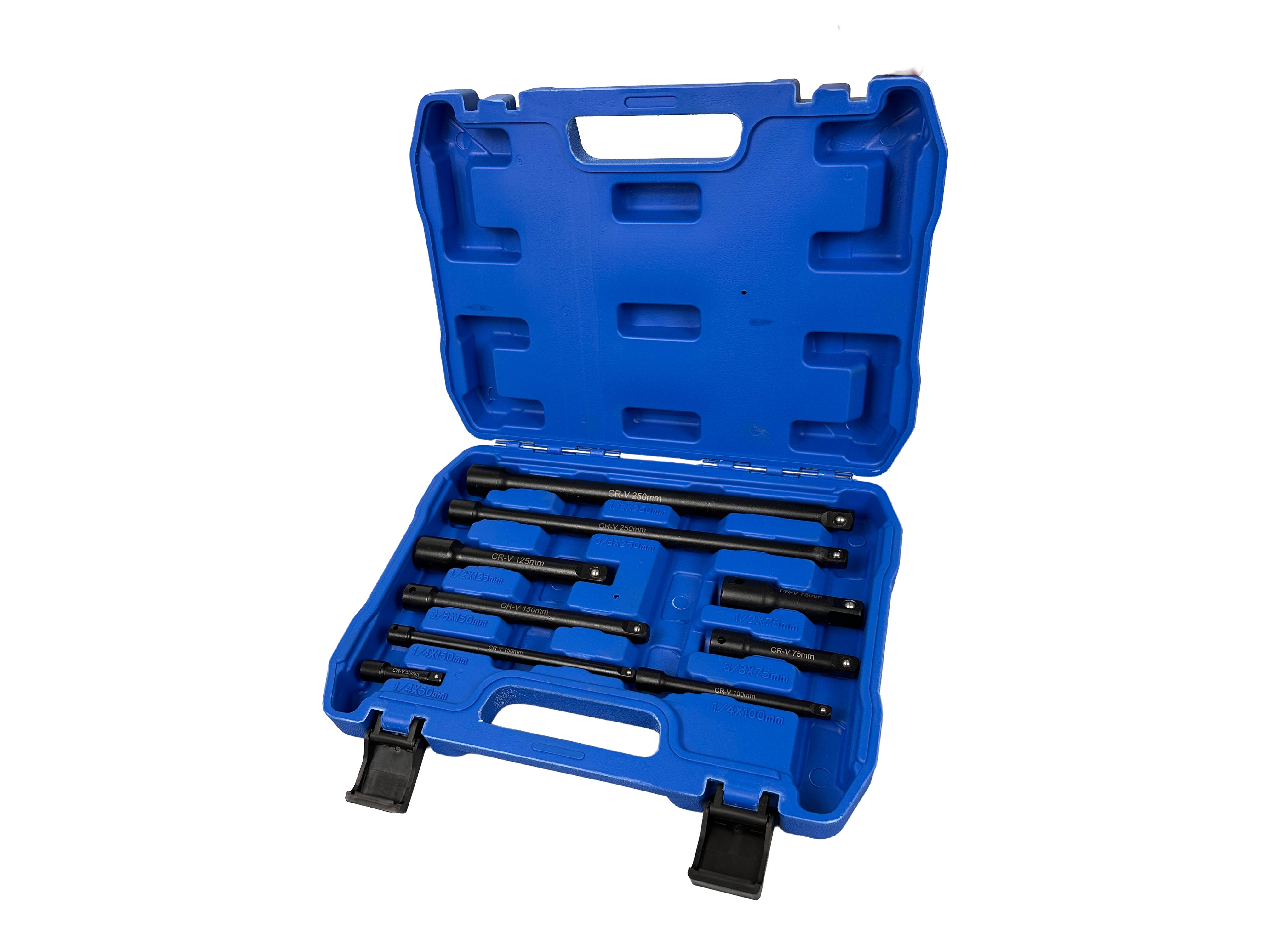 Sada rázových predĺžení - nadstavcov 9ks 1/4'' 3/8'' 1/2'' Gebo Tools