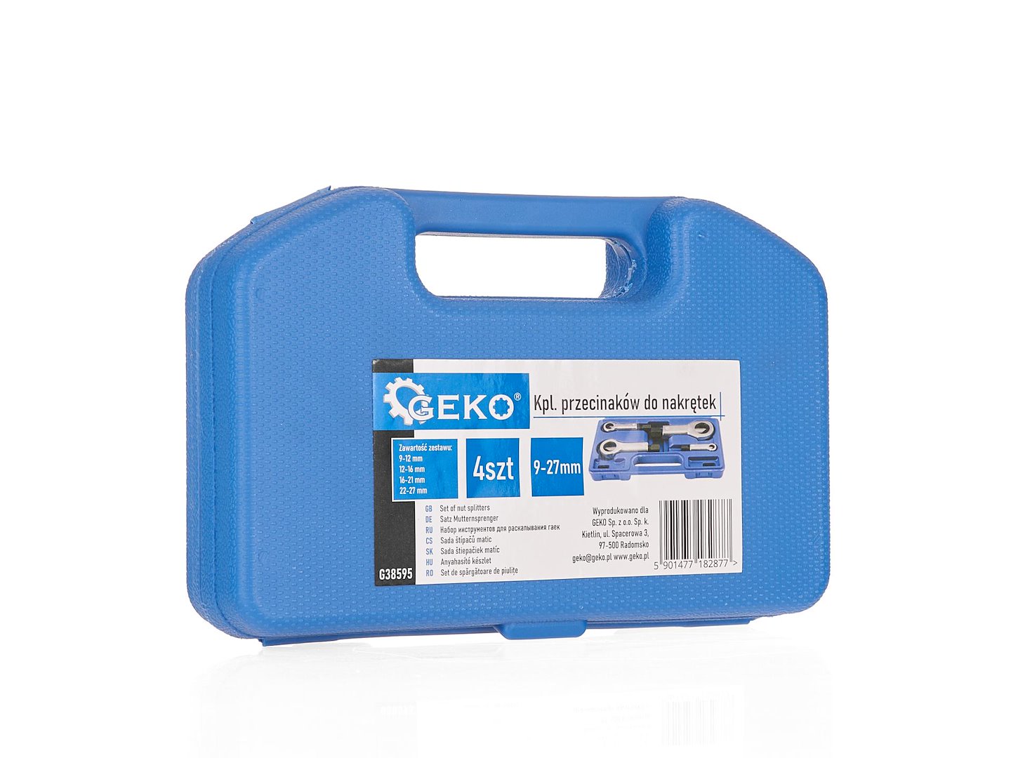 Sada sekáčov na matice a skrutky, 9 - 27mm, 4ks, Geko