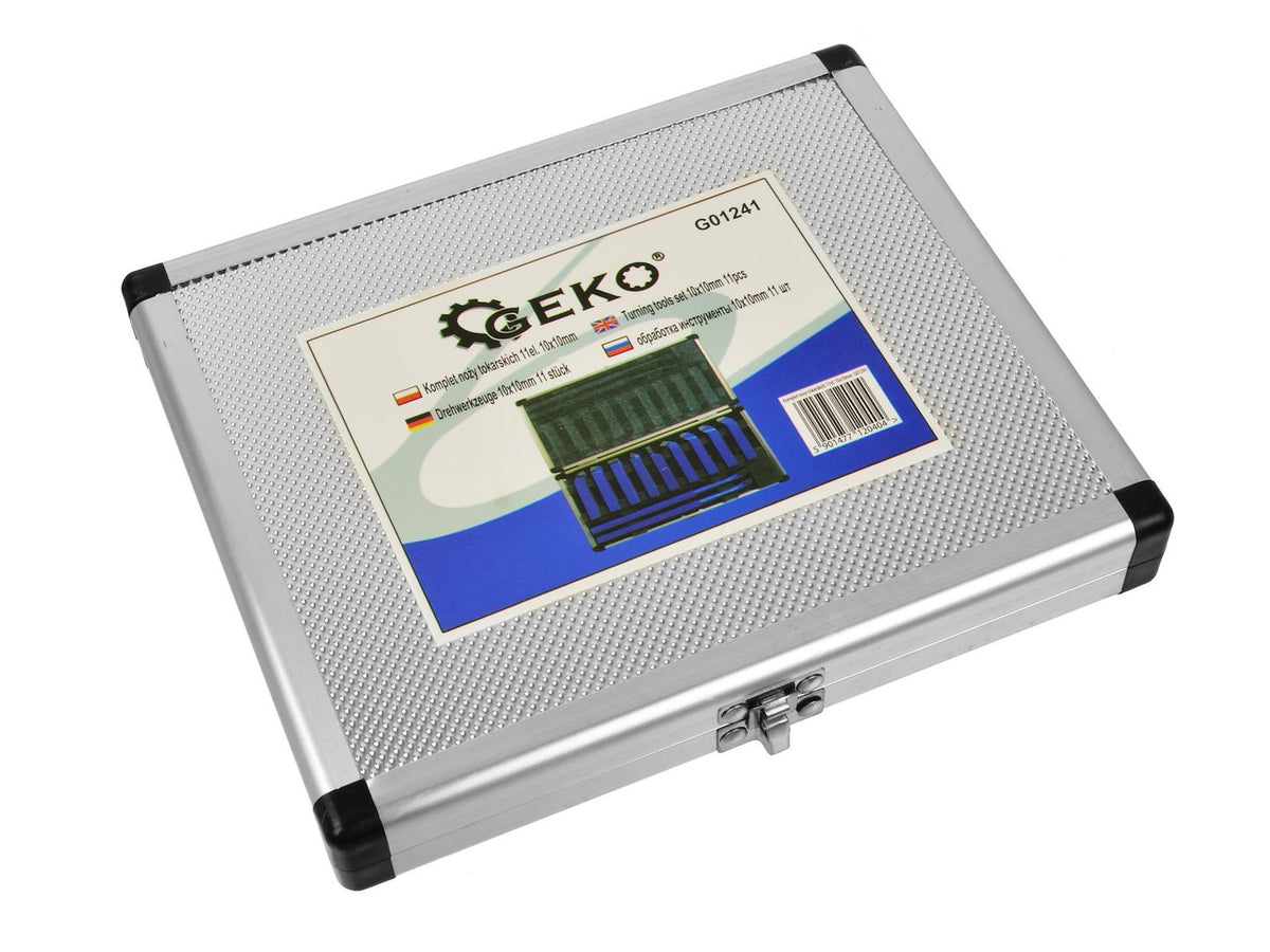 Sada sústružníckych nožov 10 x 10mm, z tvrdokovu, 11ks, Geko