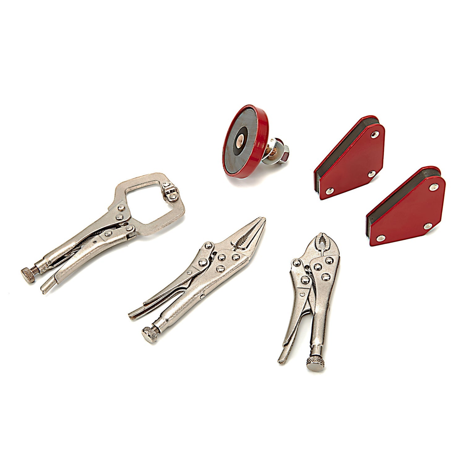 Sada sváracieho náradia - mini kliešte a magnetické uholníky, 6ks, premium, HBM Machines Holandsko