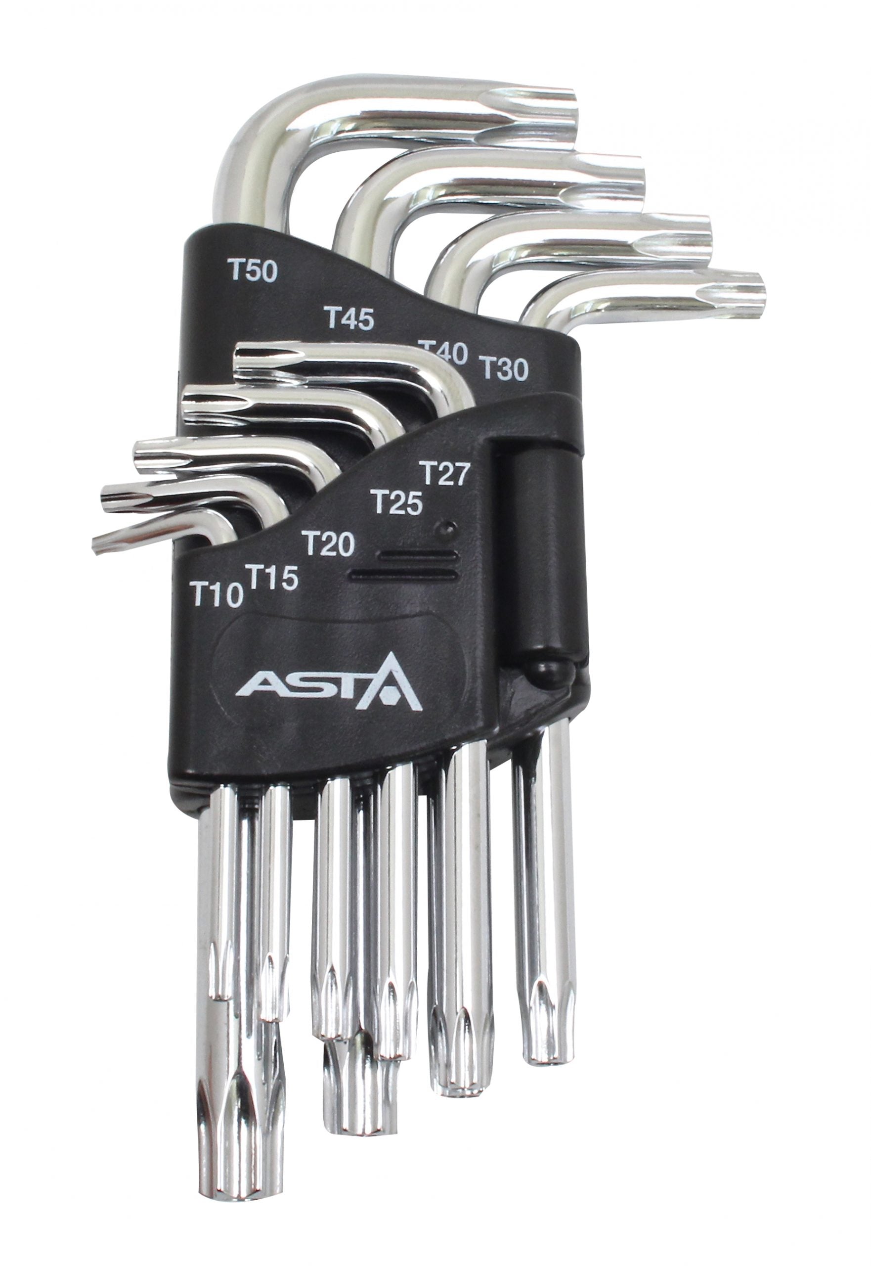 Sada Torx kľúčov typu L, s otvorom T10 - T50 Asta Poľsko