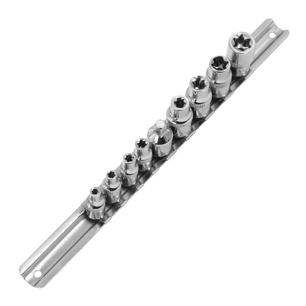 Sada Torx nástrčných hlavíc - kľúčov, profil E 1/4'', 3/8'', 8ks