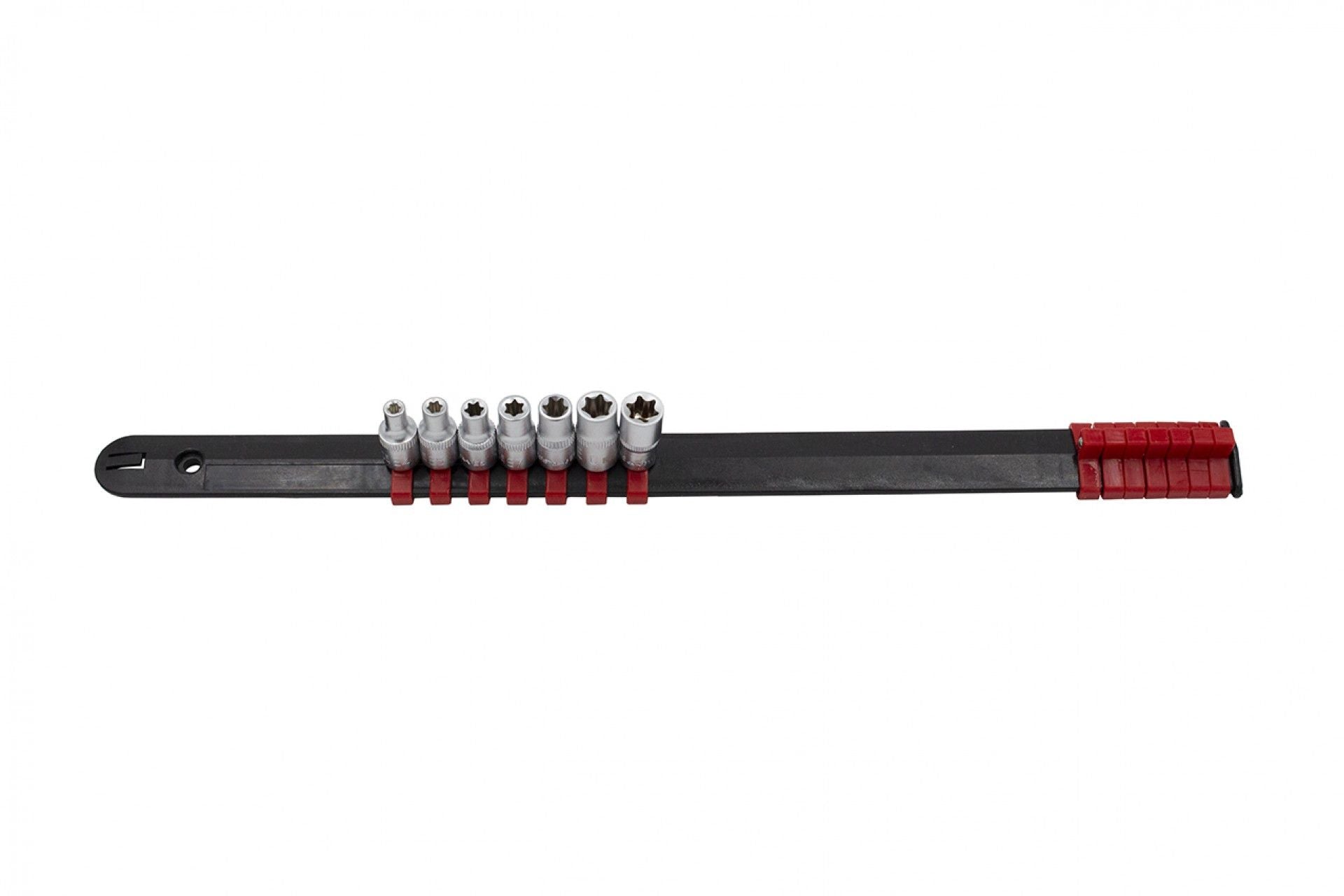 Sada Torx nástrčných hlavíc - kľúčov profil E na lište 1/4'', 7ks, E4 - E11 Kroftools