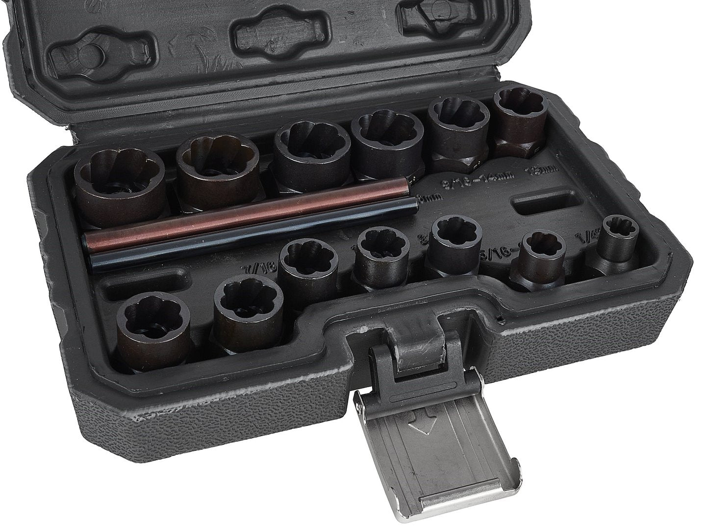 Sada vyťahovákov na opotrebované a poškodené skrutky, 6 - 19mm, 15ks Geko