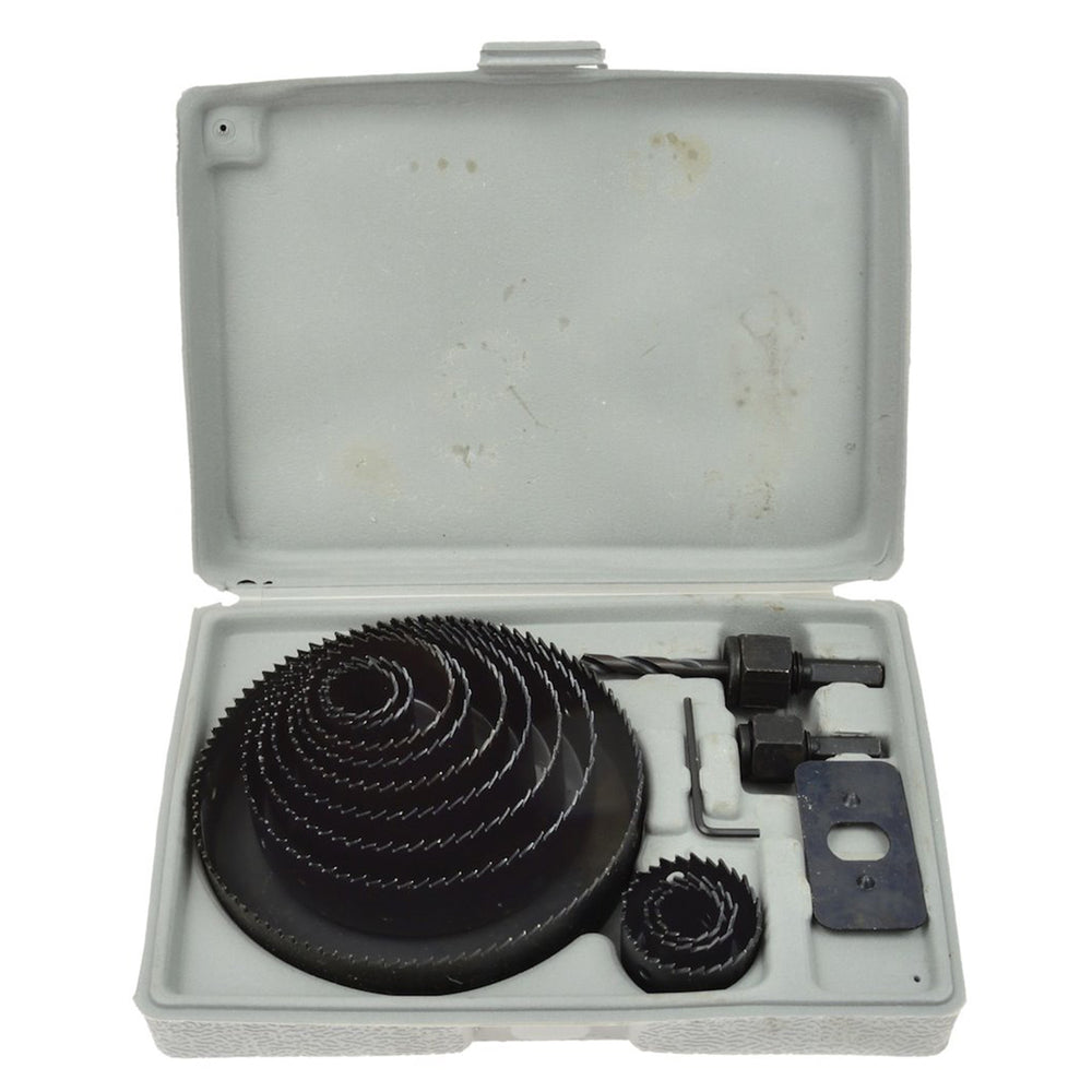 Sada vykružovacích korunkových vrtákov do dreva a sadrokartónu, 19 - 127mm, 16ks