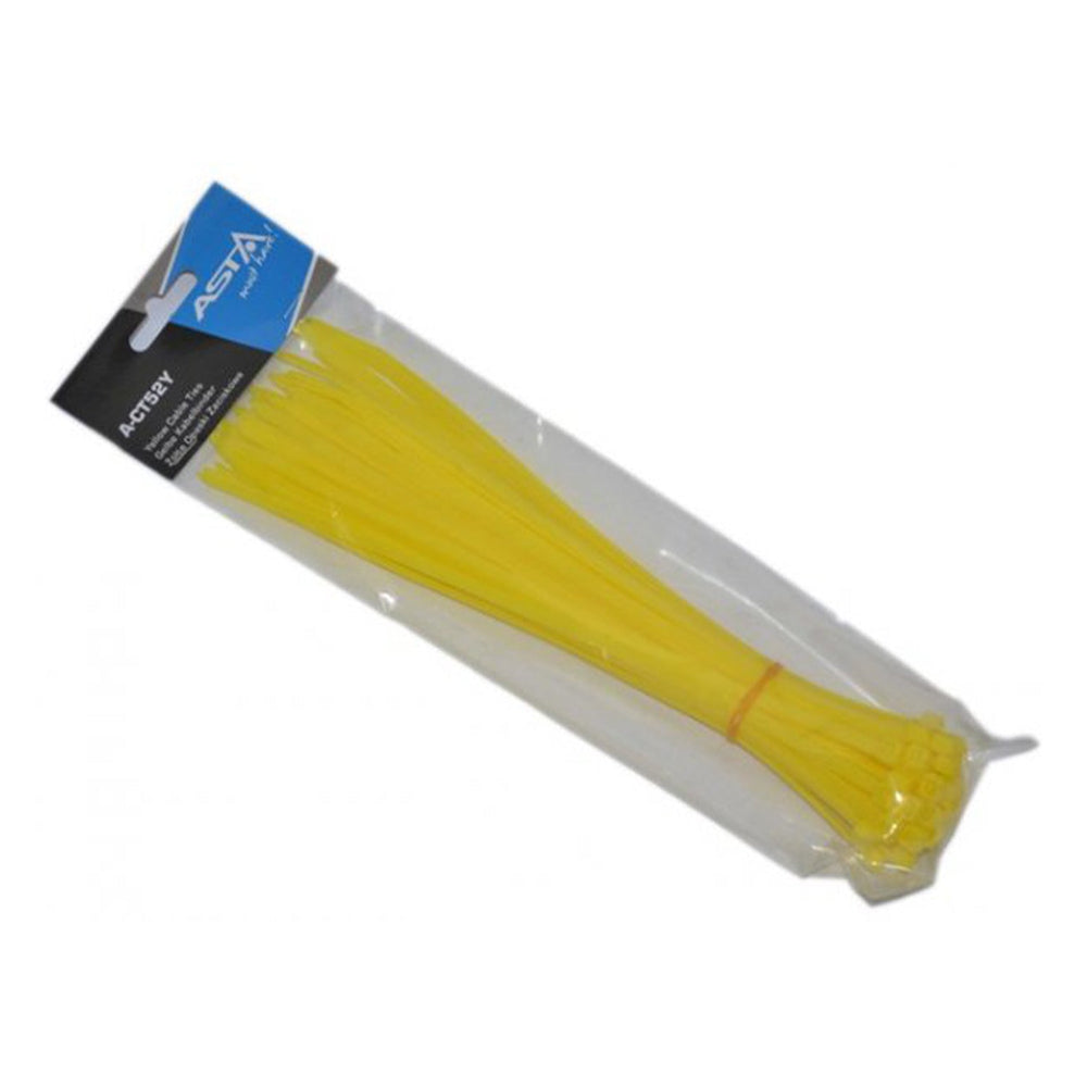 Sťahovacie pásky 5 x 250mm, 50ks, žltá