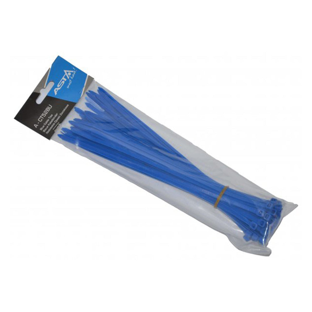 Sťahovacie pásky 5 x 250mm, 50ks, modrá