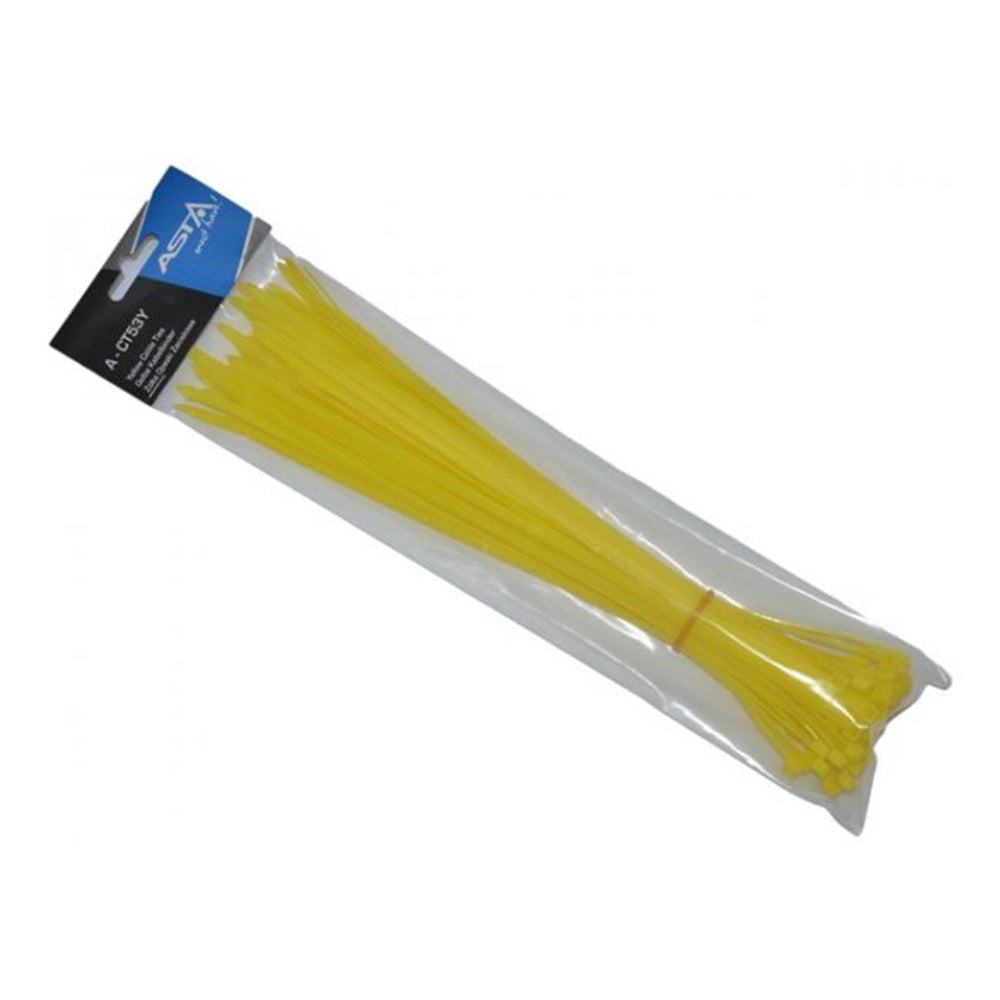 Sťahovacie pásky 5 x 300mm, 50ks, žltá