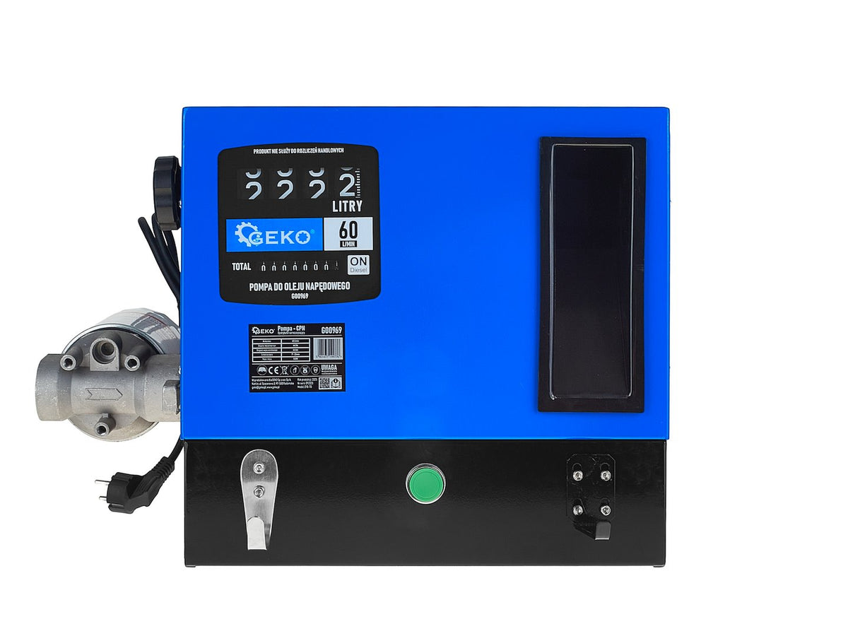Samonasávacie čerpadlo - pumpa na naftu s prietokomerom a filtrom, 60l/min, 550W Geko