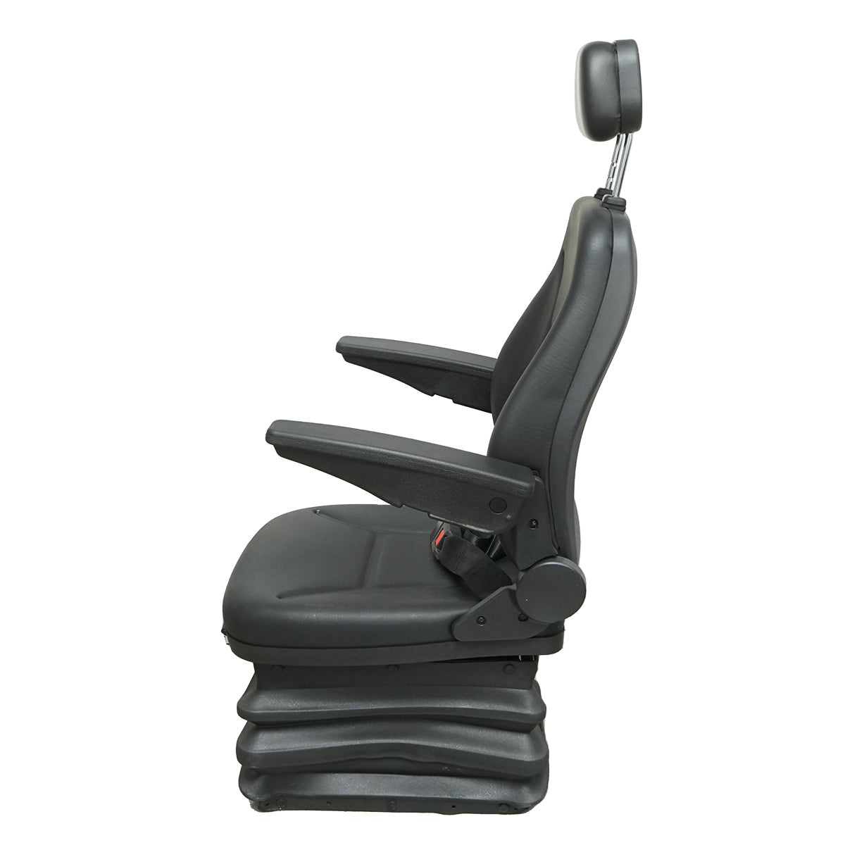 Sedadlo na traktor, univerzálne, výškovo nastaviteľné, 40 - 120kg, s lakťovými opierkami, sklopným operadlom 50-90° pre poľnohospodárske a priemyselné stroje, vysokozdvižný vozík
