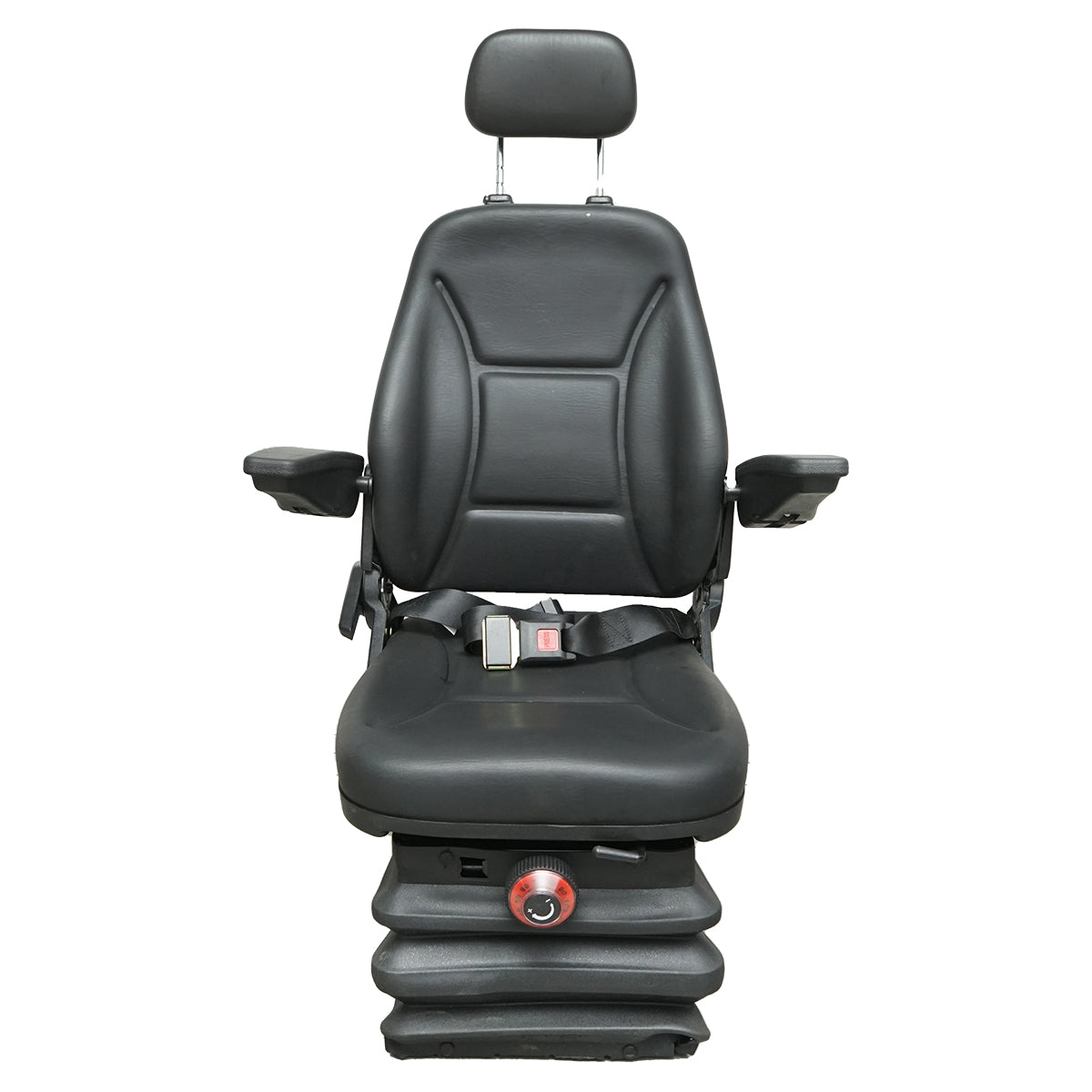 Sedadlo na traktor, univerzálne, výškovo nastaviteľné, 40 - 120kg, s lakťovými opierkami, sklopným operadlom 50-90° pre poľnohospodárske a priemyselné stroje, vysokozdvižný vozík