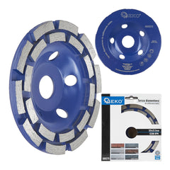 Segmentový diamantový kotúč 125mm, na brúsenie betónu, granitu, mramoru, 5mm, 125x22,2mm Geko