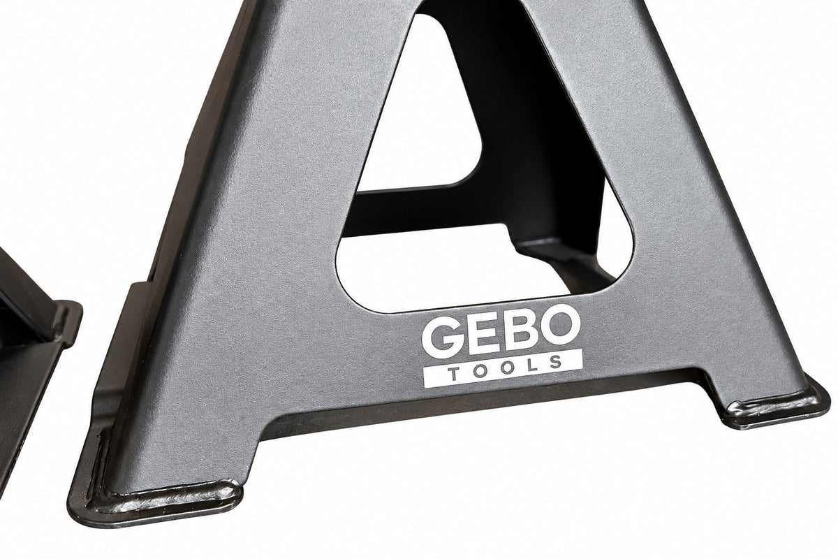 Podpery 2ks, 6t, 39 - 60cm, s dvojitým zabezpečením a gumovou podložkou, Gebo Tools