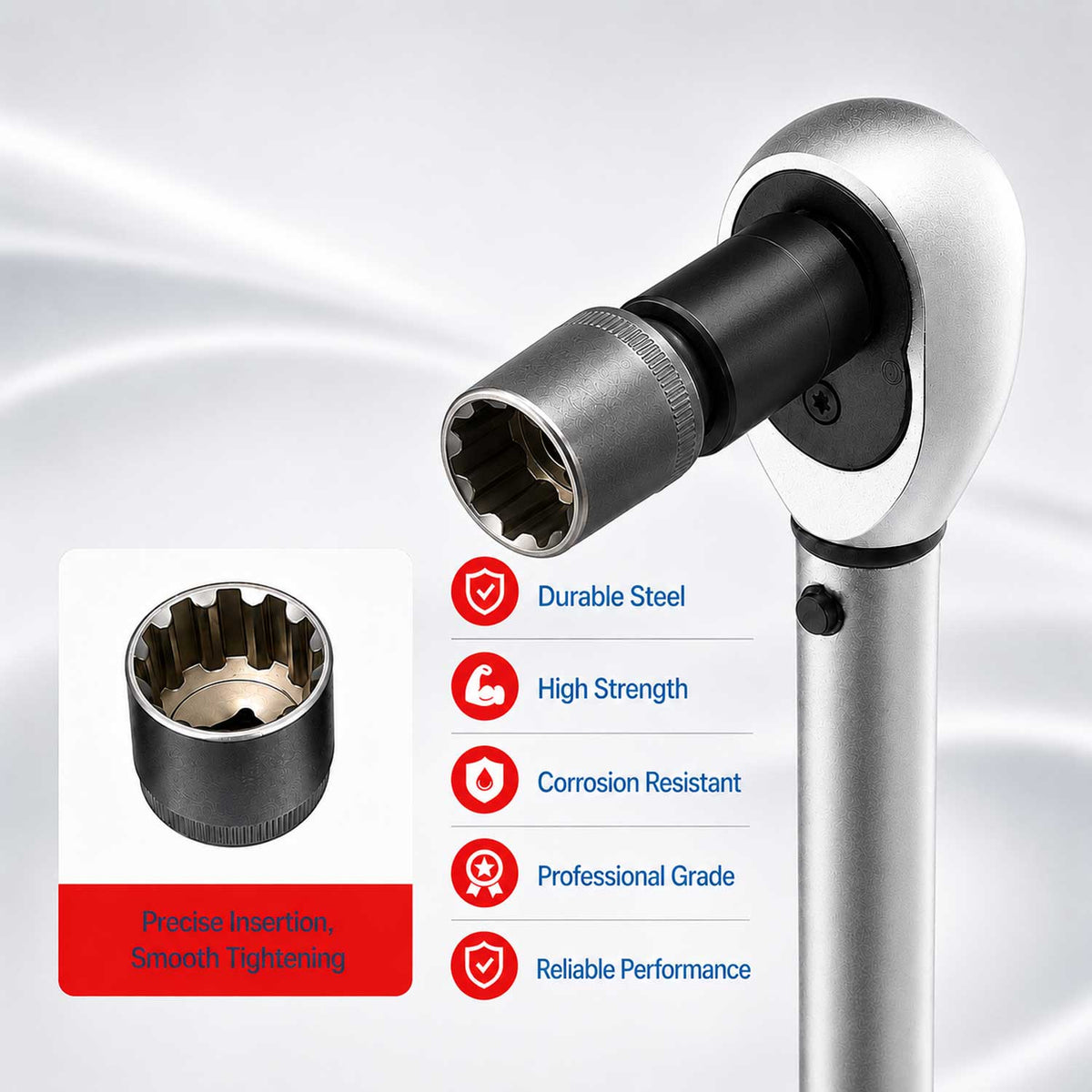 Sada nástrčných kľúčov - hlavíc Vario Plus 1/2'', 8 - 32mm, Gebo Tools