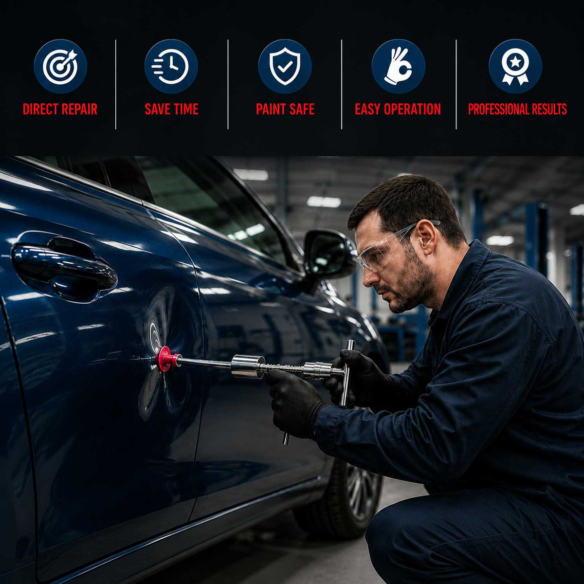 Sada na opravu preliačin karosérie, Gebo Tools