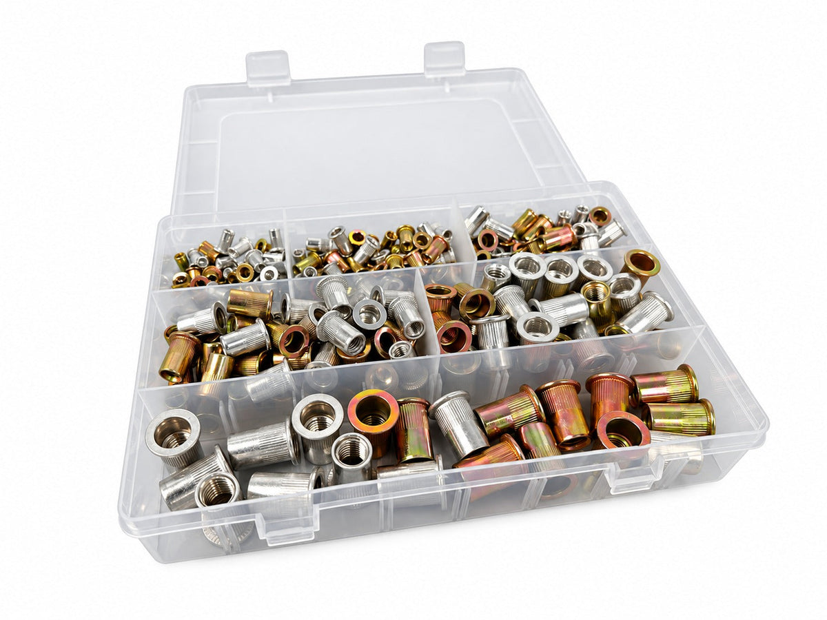 Sada nitovacích matíc M3 - M10, 300ks, Gebo Tools