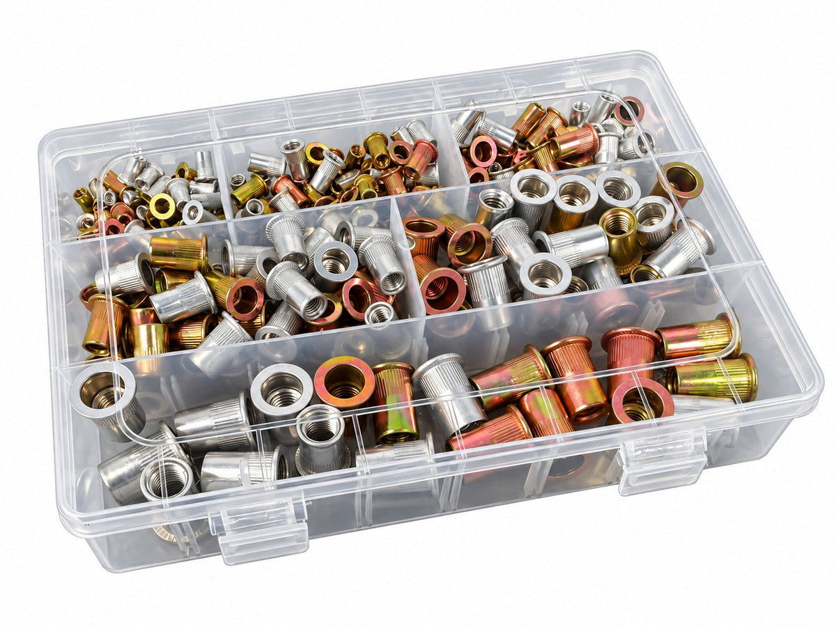Sada nitovacích matíc M3 - M10, 300ks, Gebo Tools