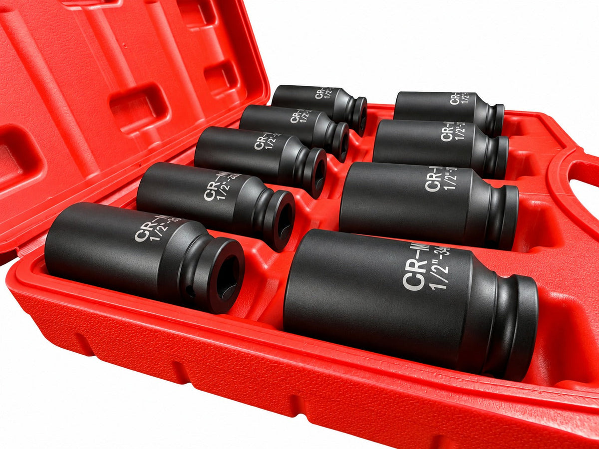 Sada rázových nástrčných hlavíc - kľúčov 1/2", 9ks, 29 - 38mm, PSA, VAG, BMW Gebo Tools