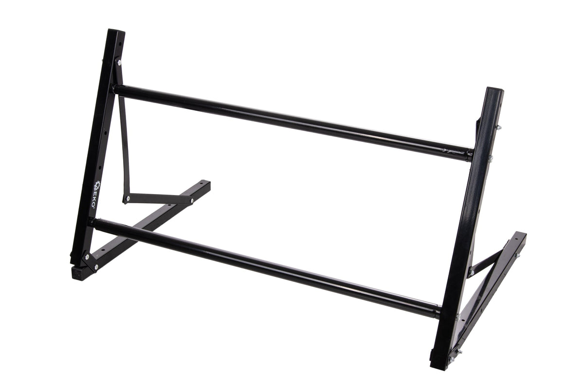 Skladací nástenný držiak na pneumatiky, s nastaviteľnou dĺžkou 81 - 120cm, 100kg