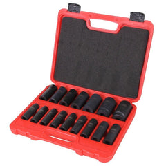 Súprava dlhých rázových nástrčných kľúčov 1/2'', 16ks