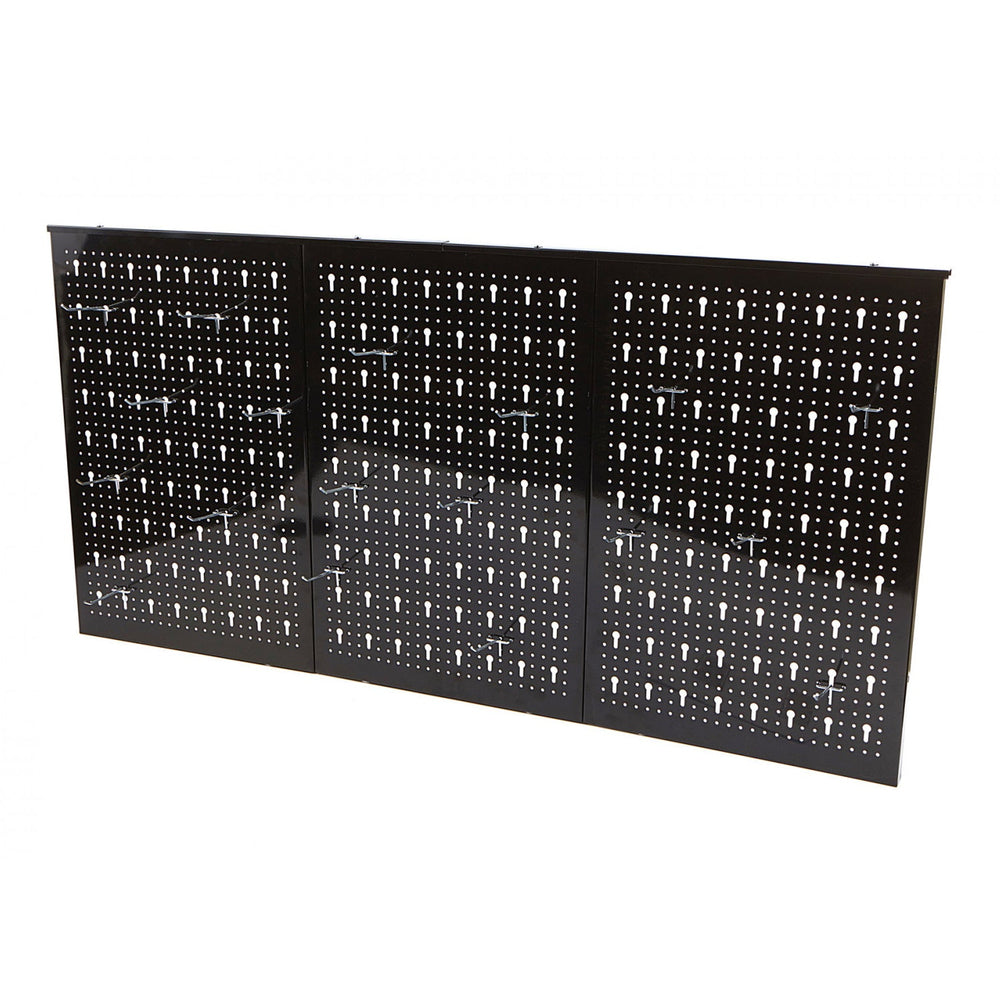 Stena - organizér na náradie, čierna, 60 × 120cm + 18 kovových háčikov - HBM Machines Holandsko