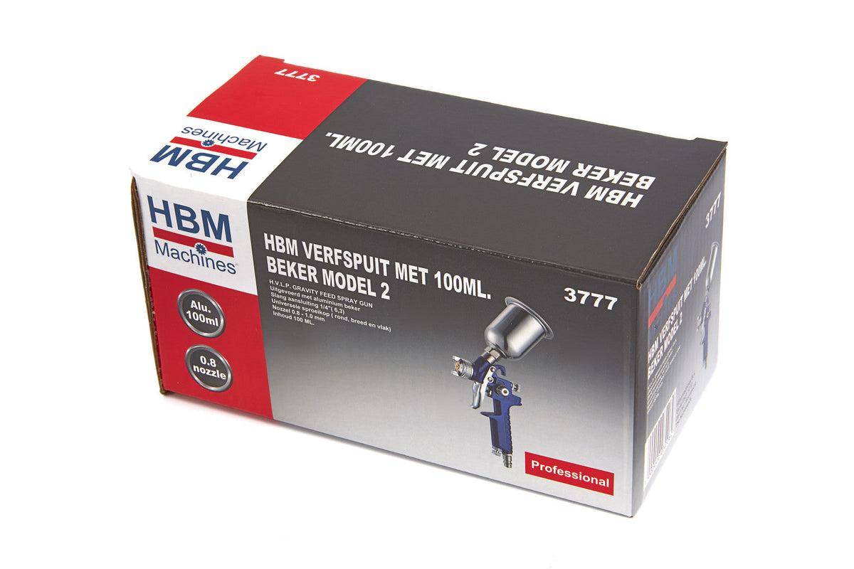 Striekacia pištoľ 0,8 - 1,0mm, 100ml HBM Machines Holandsko