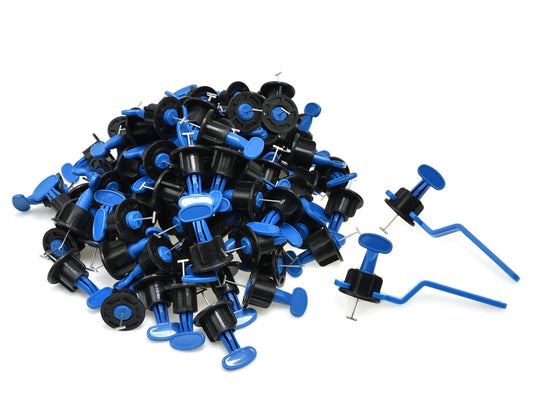 Súprava klipov, svoriek a klinov na niveláciu a vyrovnanie keramických obkladov a dlažby 102 kusov