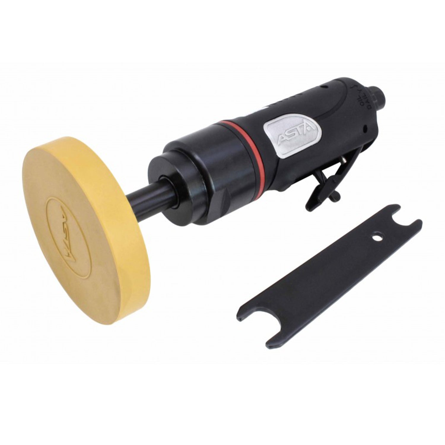 Pneumatická priama brúska s gumovým diskom na odstraňovanie lepidla