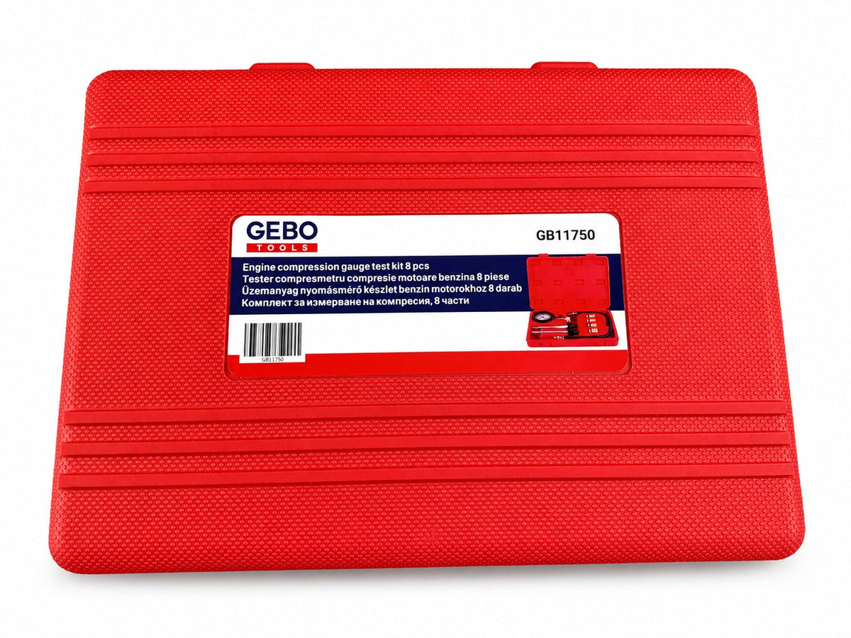 Tester kompresie - kompresiometer pre benzínové motory 8ks Gebo Tools