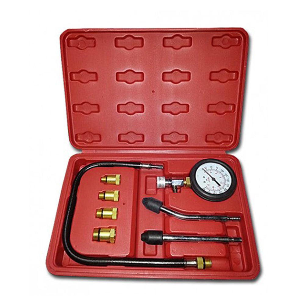 Tester kompresie - kompresiometer benzínových motorov, sada 8ks
