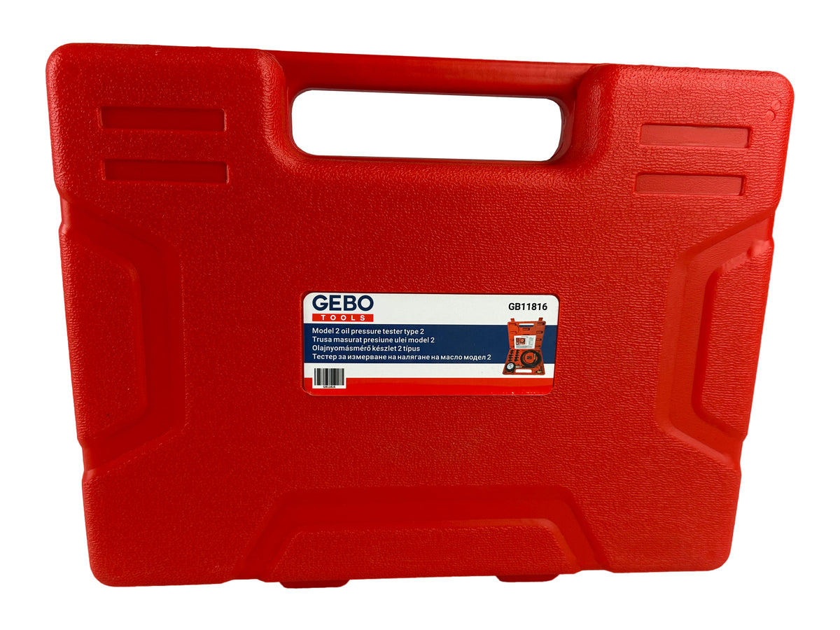 Tester tlaku oleja, model 2, Gebo Tools