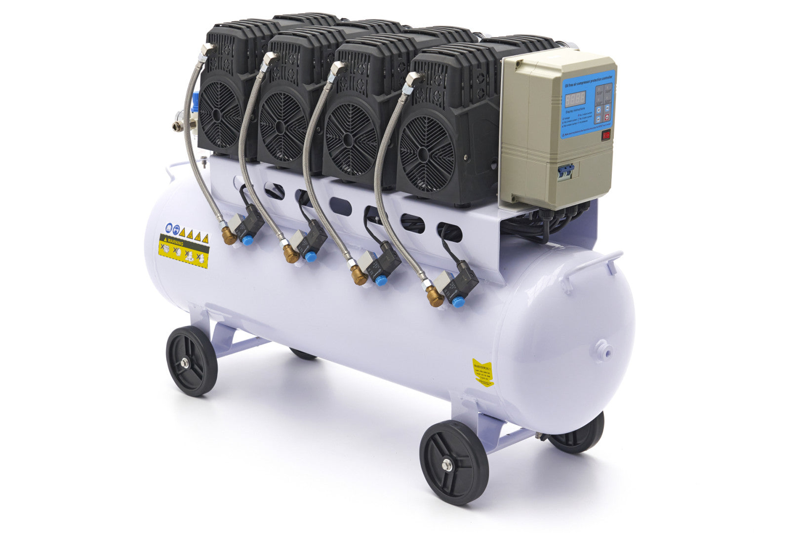 Tichý bezolejový kompresor 120l 10bar HBM Machines Holandsko