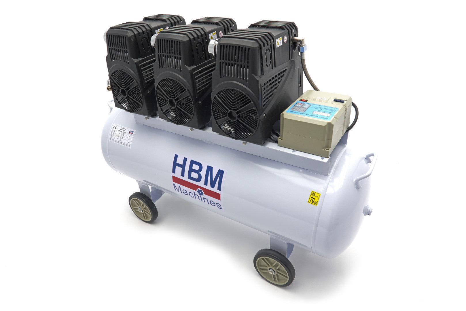Tichý bezolejový kompresor 150l 10bar HBM Machines Holandsko
