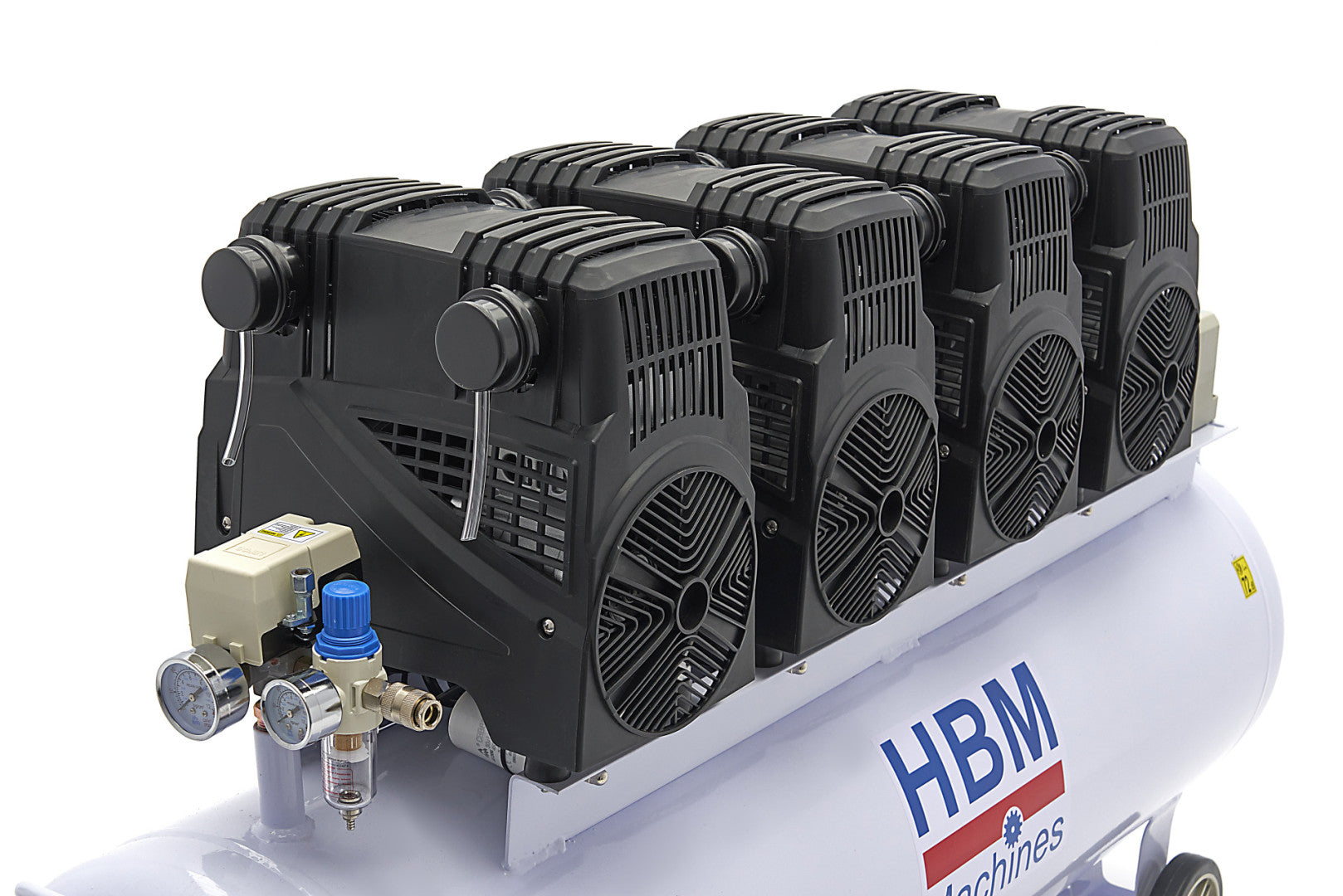 Tichý bezolejový kompresor 200l 8hp HBM Machines Holandsko