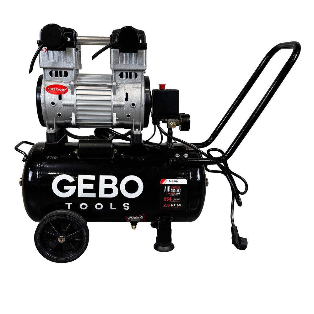 Tichý bezolejový kompresor 30l Gebo Tools