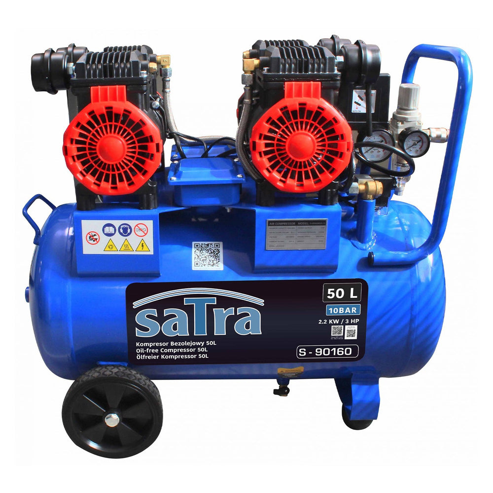 Tichý bezolejový kompresor 50l 2200W Satra