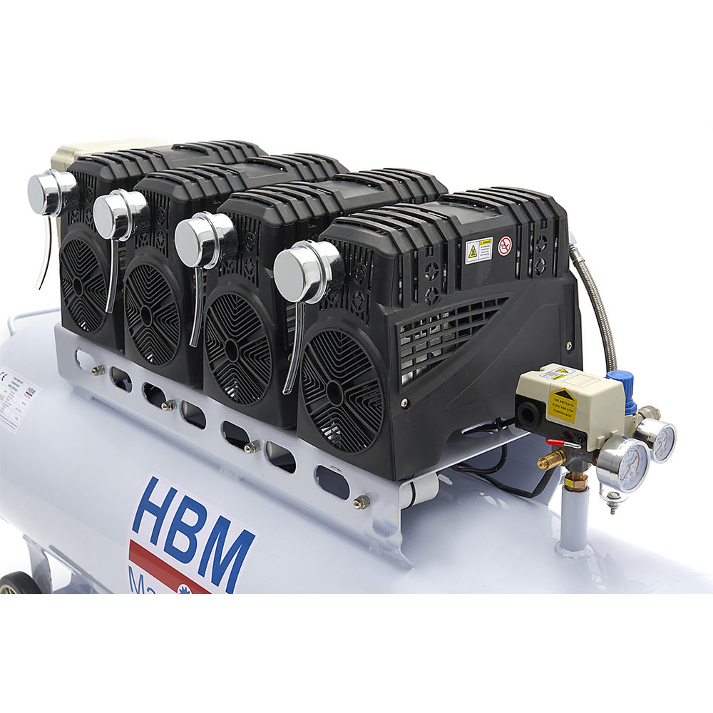 Tichý bezolejový kompresor SGS 200l 10bar HBM Machines Holandsko