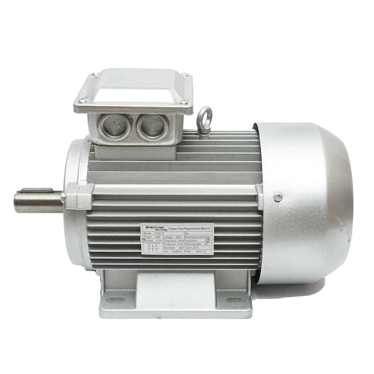 Trojfázový elektromotor 3kW, 380V s medeným vinutím a hliníkovým krytom IP44