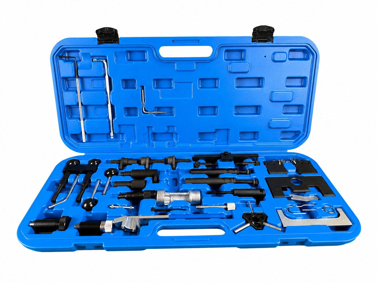 Aretačná sada rozvodov diesel a benzín VW Audi Seat Škoda 1.2 1.4 1.6 1.9 2.0 2.5 3.3 Gebo Tools