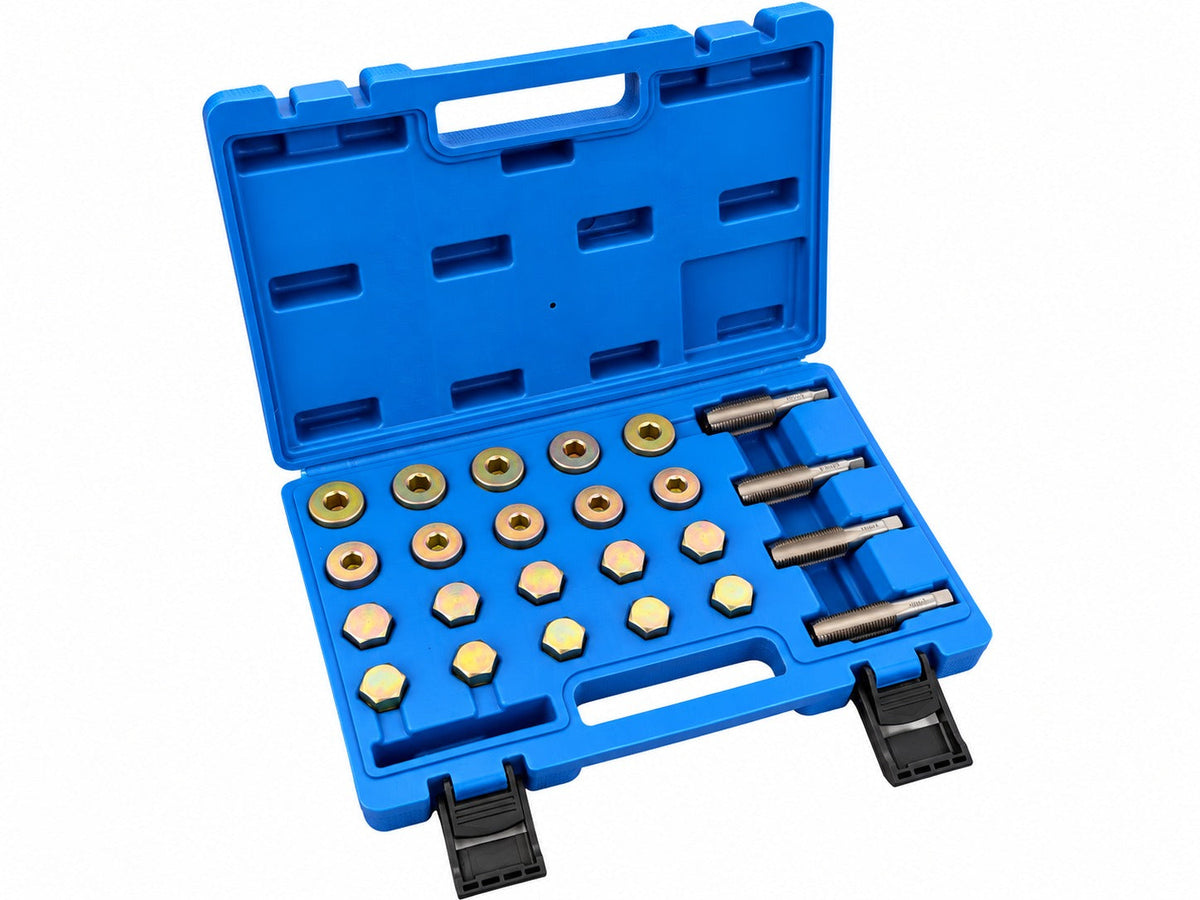 Sada na opravu závitov olejových vaní M13, M15, M17, M20 Gebo Tools