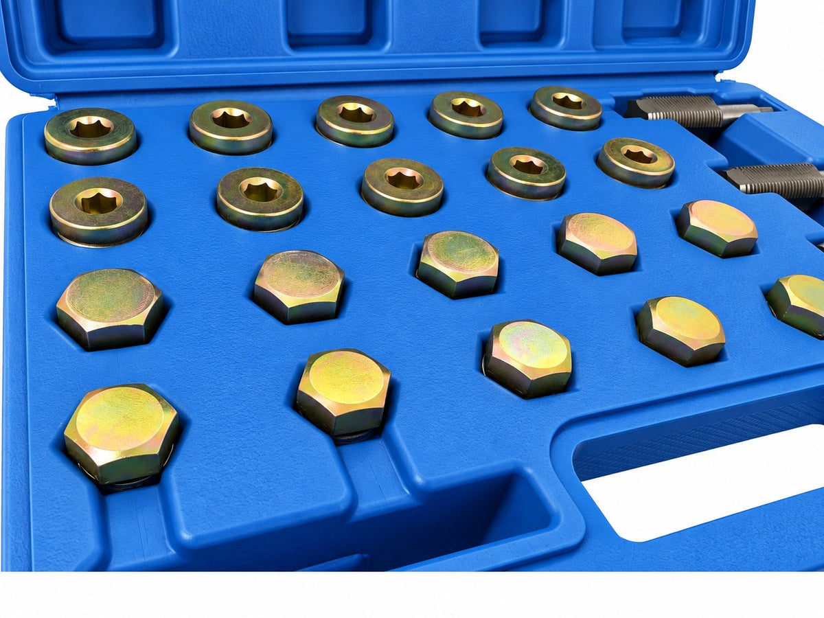 Sada na opravu závitov olejových vaní M13, M15, M17, M20 Gebo Tools