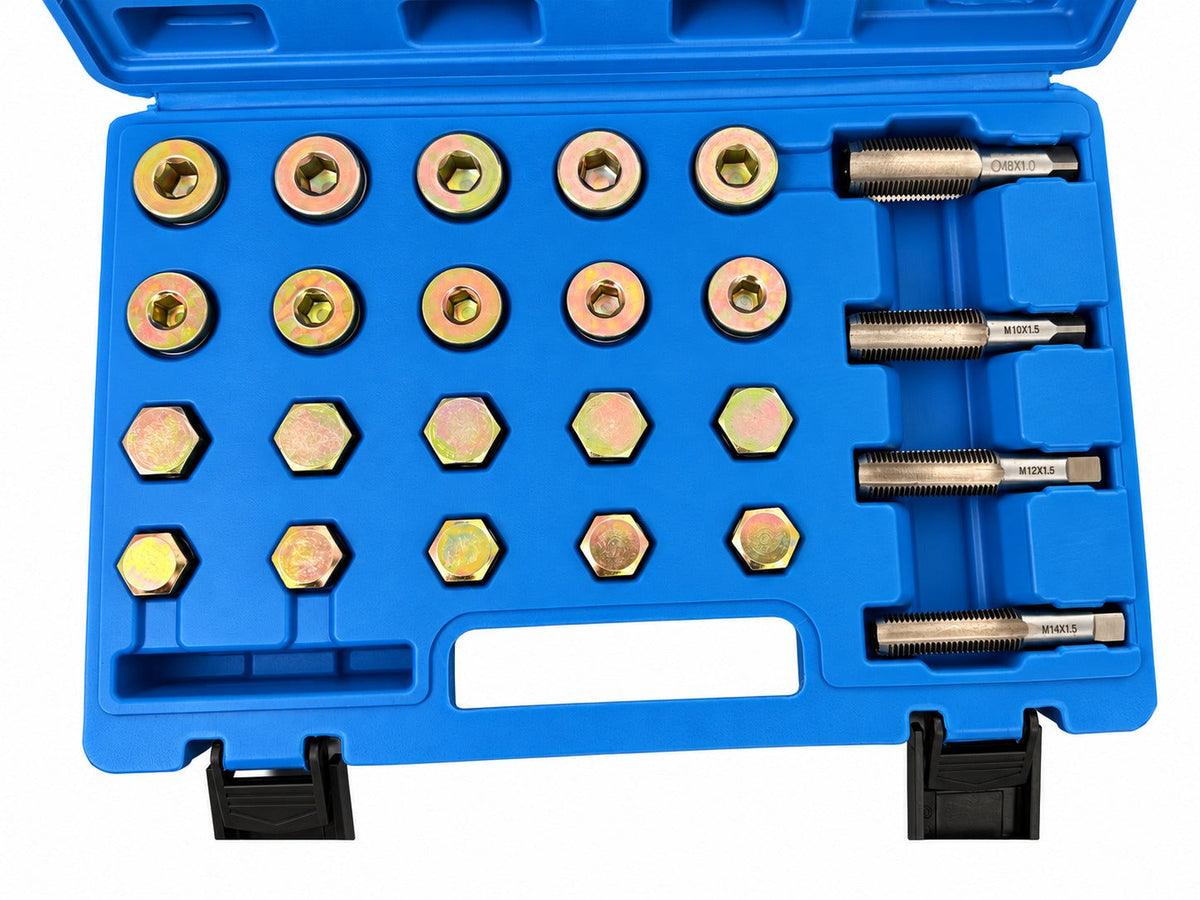 Sada na opravu závitov olejových vaní M13, M15, M17, M20 Gebo Tools