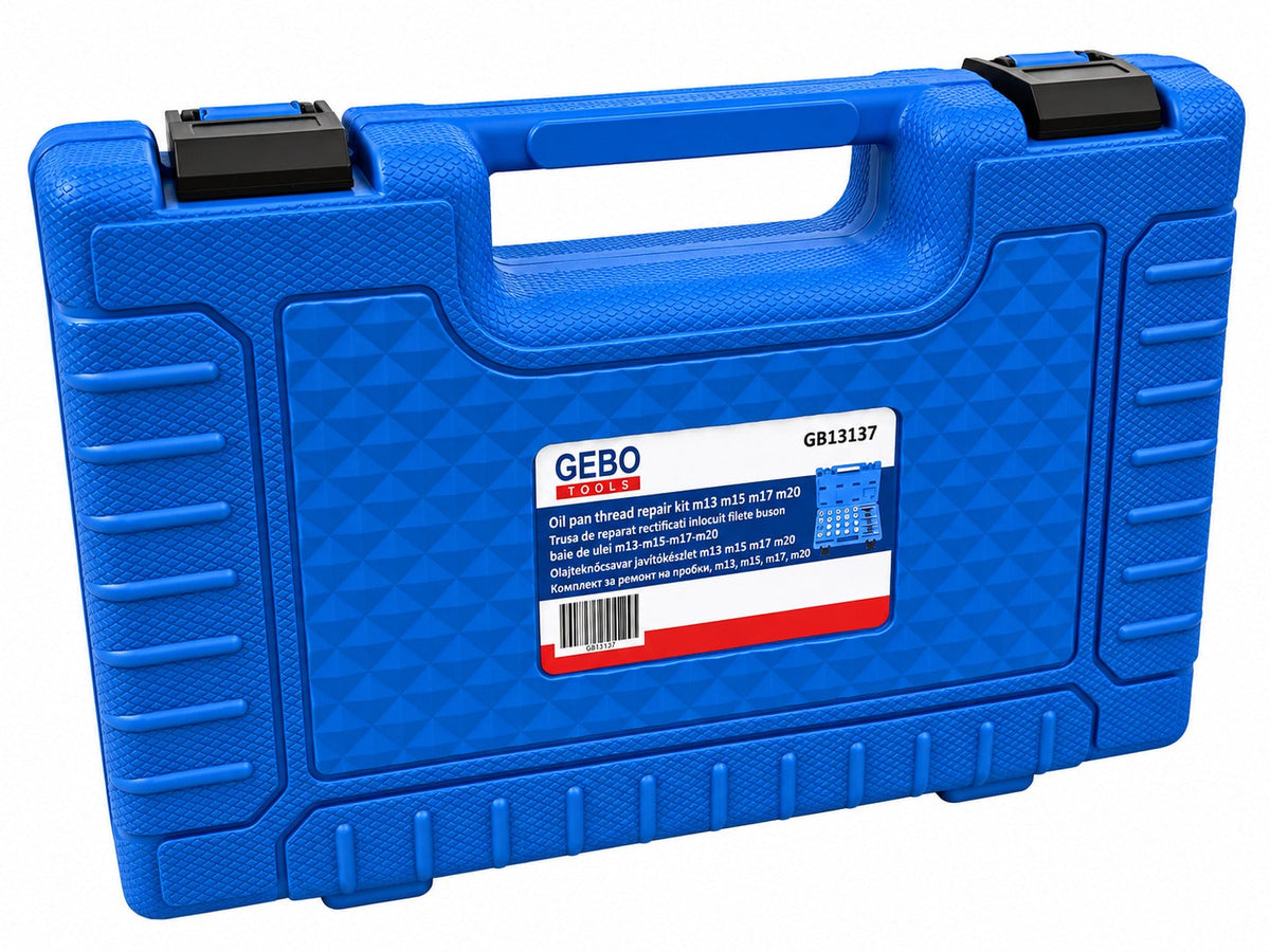 Sada na opravu závitov olejových vaní M13, M15, M17, M20 Gebo Tools