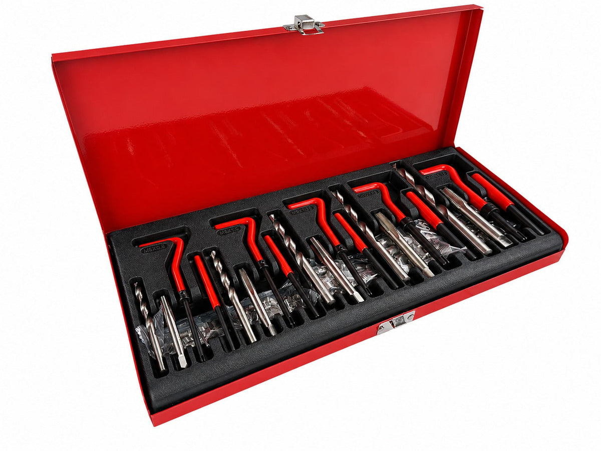 Sada na opravu závitov M5, M6, M8, M10, M12, 131ks Gebo Tools