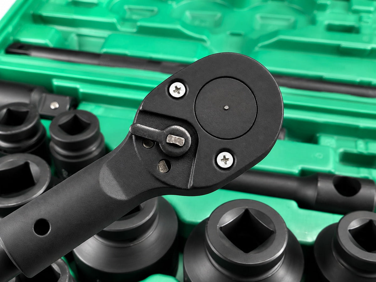 Sada metrických rázových hlavíc - kľúčov, s račňou 3/4" - 1", 26ks Gebo Tools