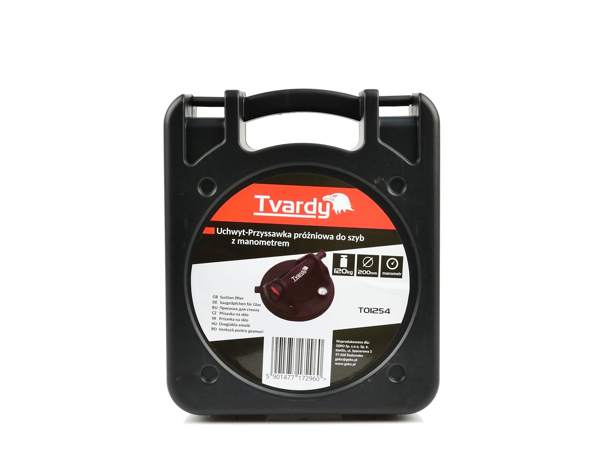 Prísavka na sklo s manometrom 200mm, 120kg